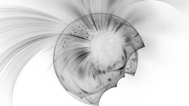 抽象分形三维插图的创意设计图片下载