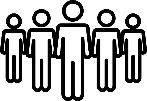 象形人像图标线条风格图片下载