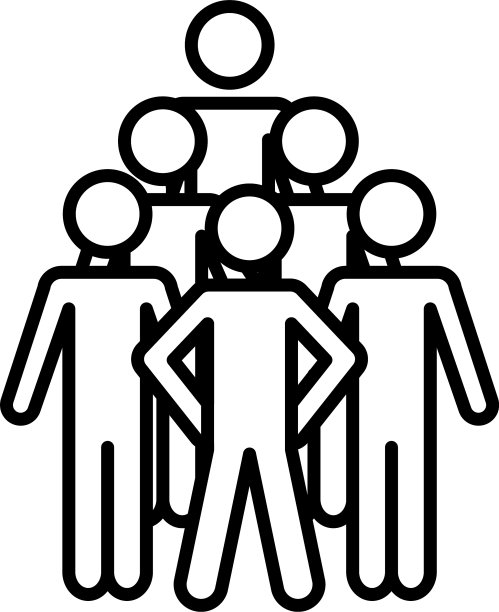 人物象形图图标线条风格图片下载