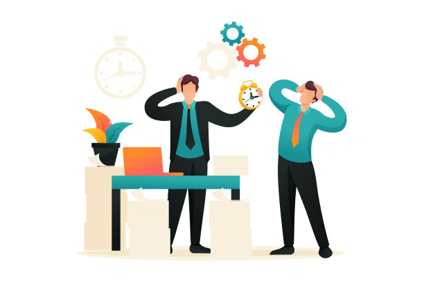 纳税时间平面2d字符图片下载