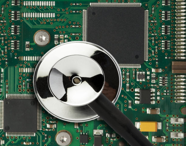 主板诊断与听诊器图片下载