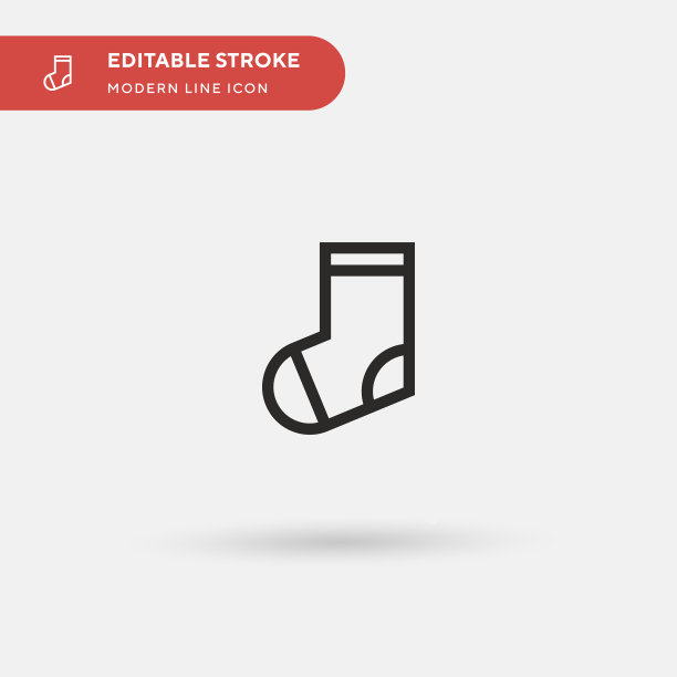 袜子简单的图标符号图片下载