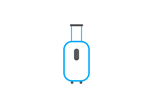 旅行点击标志设计扁平化风格图片下载