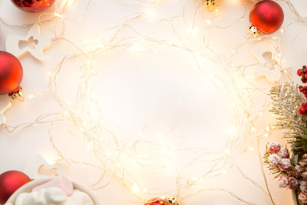 圣诞背景的创意与空间的文本。图片下载