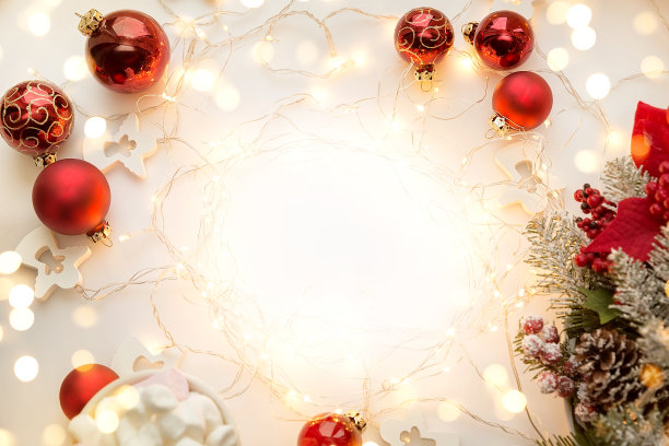 圣诞背景的创意与空间的文本。图片下载