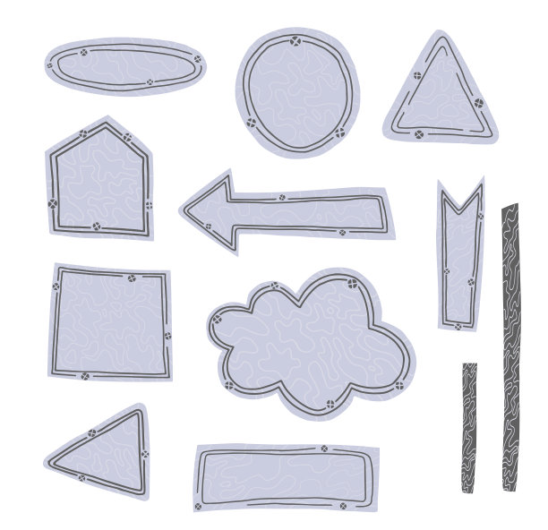 复古的平面图标设计元素。孤立的矢量图。扁平的卡通自然冰标志。圣诞节旗帜象征。抽象的象征。冬天的装饰。自然景观。抽象风格的冰柱和平。图片下载