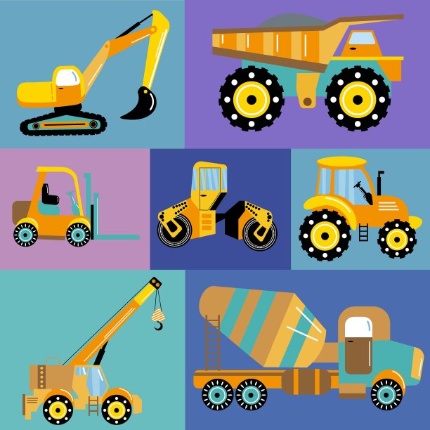 建筑机械。无尽的纹理为您的设计。图片下载