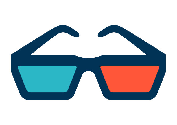 3d眼镜的电影插图。图片下载