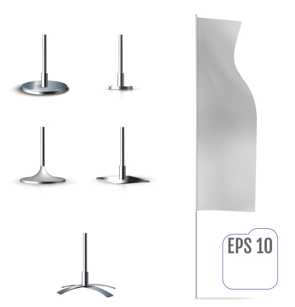 折叠和安装的旗帜图片下载