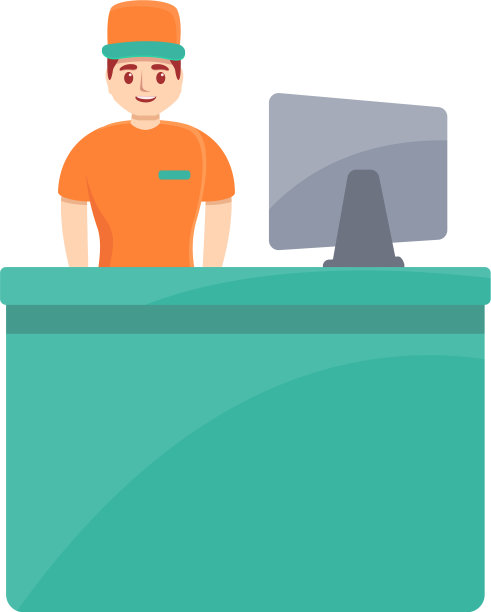 商店微笑助手图标卡通风格图片下载