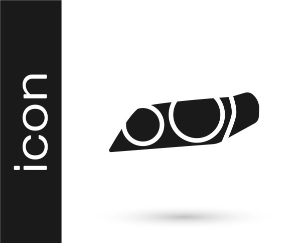 灰色汽车前灯图标孤立在白色图片下载