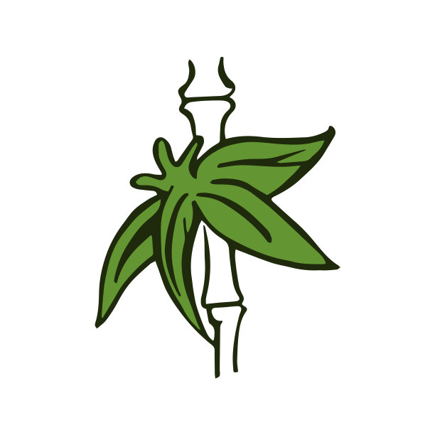 涂鸦热带花孤立在白色图片下载