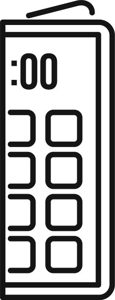 可折叠的智能手机图标轮廓风格图片下载