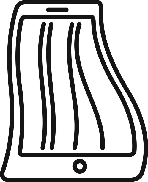 现代伸缩屏幕图标轮廓风格图片下载