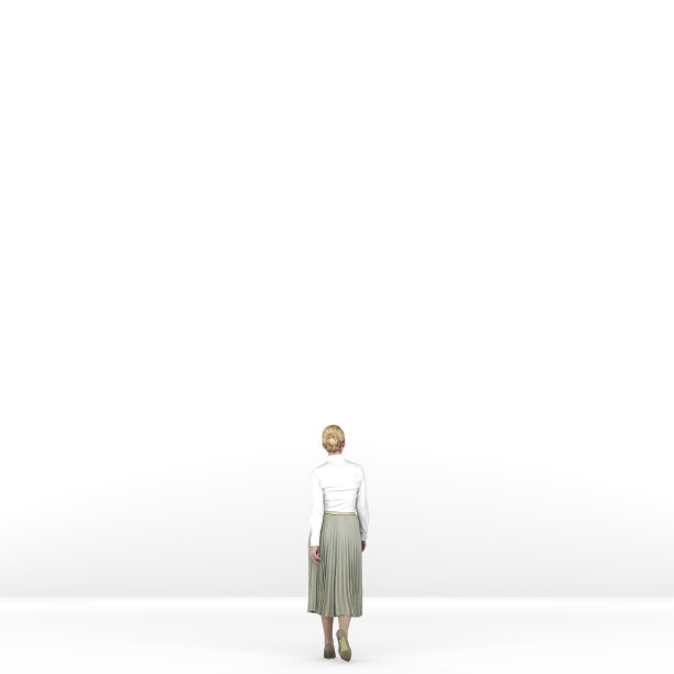 不认识的女人、孤立。走向空白的白墙，选择，模板，空白图片下载