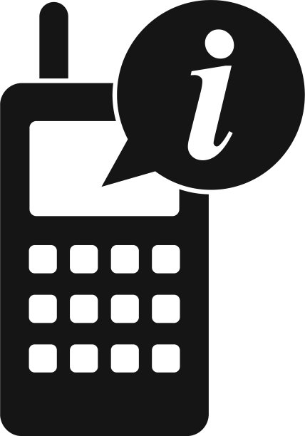 电话服务中心图标简洁风格图片下载