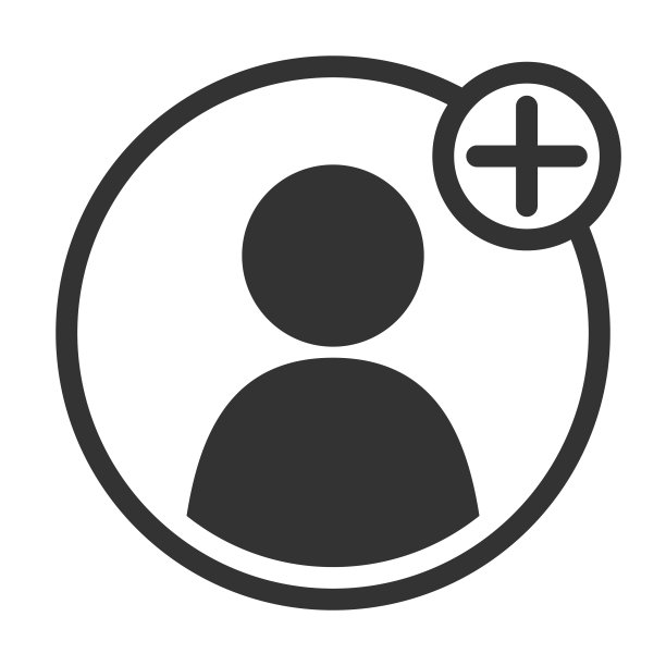 添加用户矢量平面图标。个人资料与加号。图标为web和应用程序图片下载