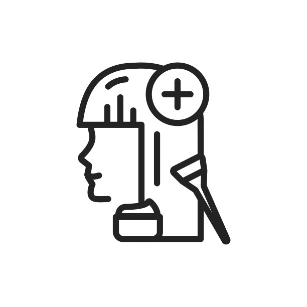 头发修复程序，角蛋白黑线图标。理发师的服务。图片下载