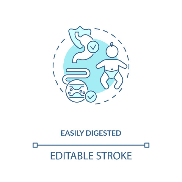容易消化的概念图标图片下载