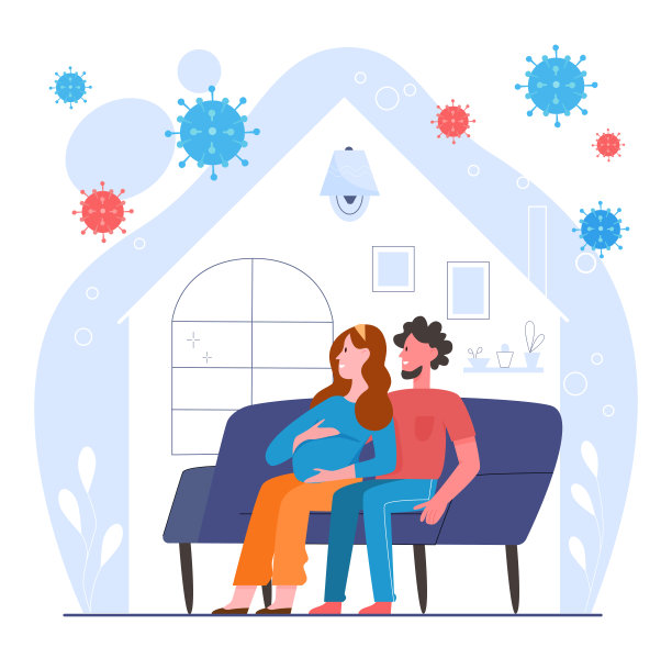 人们居家是为了保护健康不受冠状病毒感染图片下载
