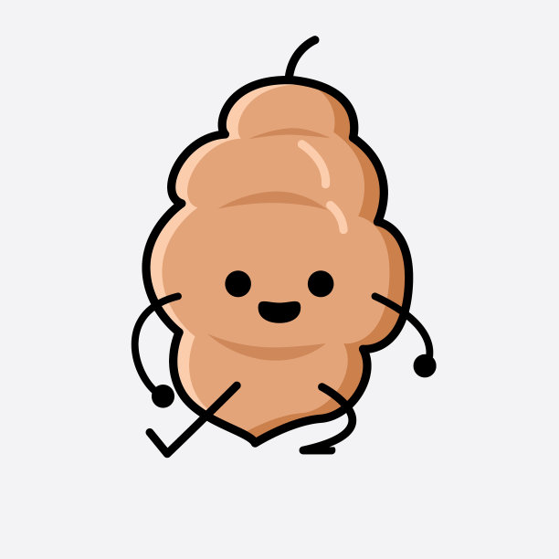 可爱的罗望子水果吉祥物人物图片下载