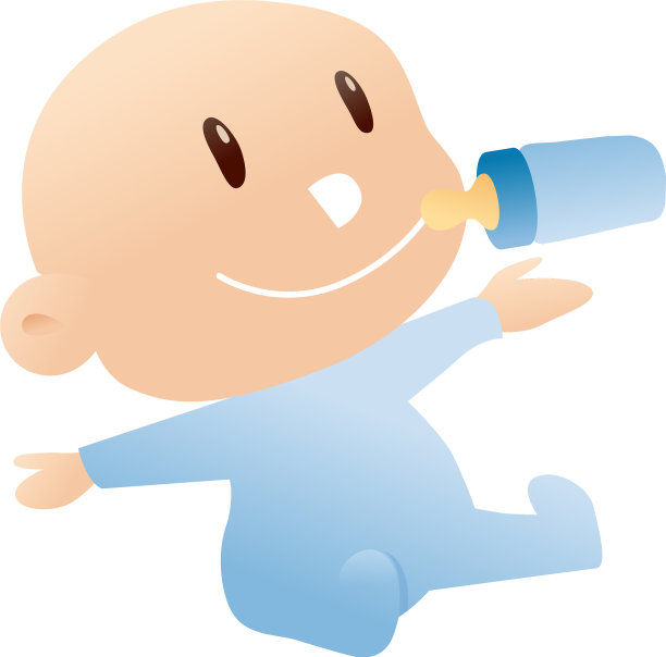 沐浴着牛奶瓶的形象图片下载