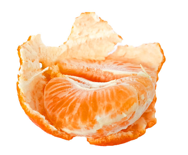 柑桔色，孤立叶片图片下载