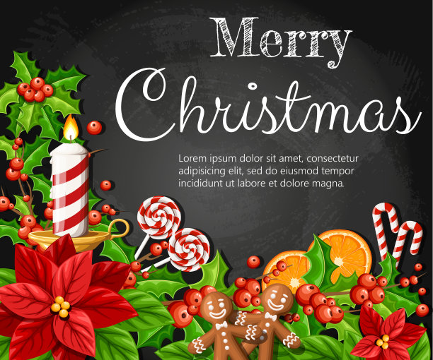 圣诞装饰红一品红花和图片下载