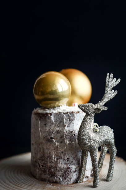 社交媒体美食趋势，圣诞庆祝蛋糕图片下载