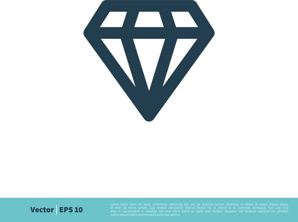 钻石石图标标识模板设计eps 10图片下载
