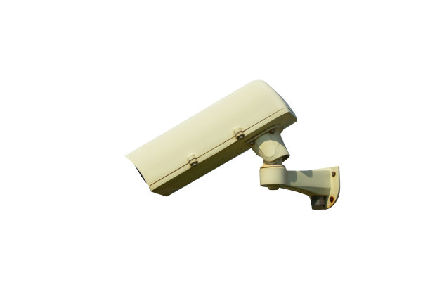 使用闭路电视摄像机或安全闭路电视摄像机隔离在白色背景上。图片下载