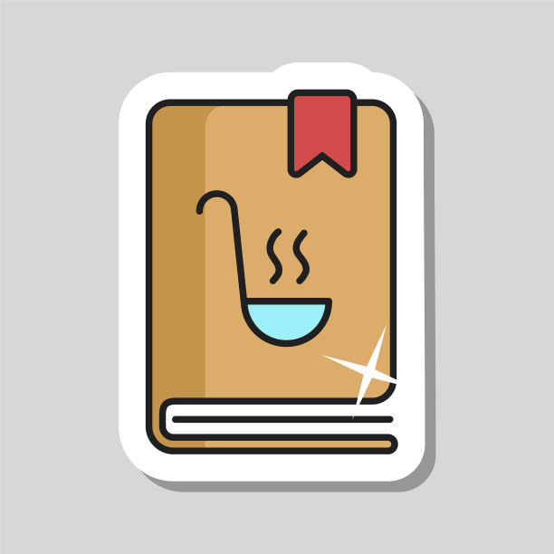 烹饪书或烹饪书图标食谱书图片下载