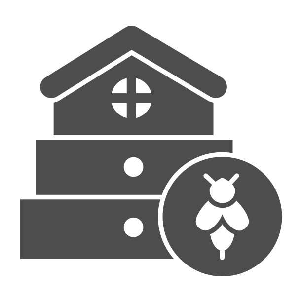 蜂箱固体图标养蜂概念蜂箱图片下载