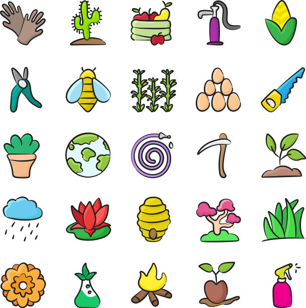 包装生态涂鸦图标图片下载