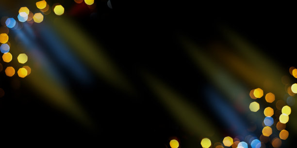 色彩城市散焦灯光，叠加图片下载