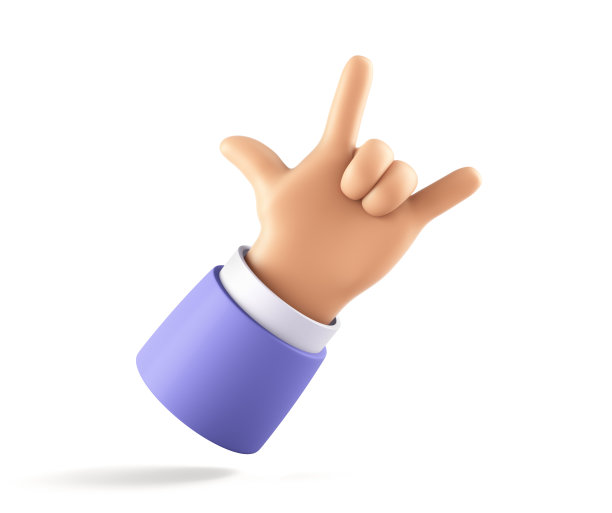 手与角的标志，或那岩石标志图片下载