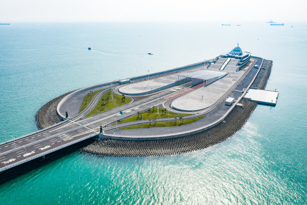 港珠澳大桥鸟瞰图图片下载