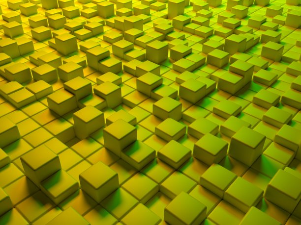 绿色，黄色方块背景图片下载