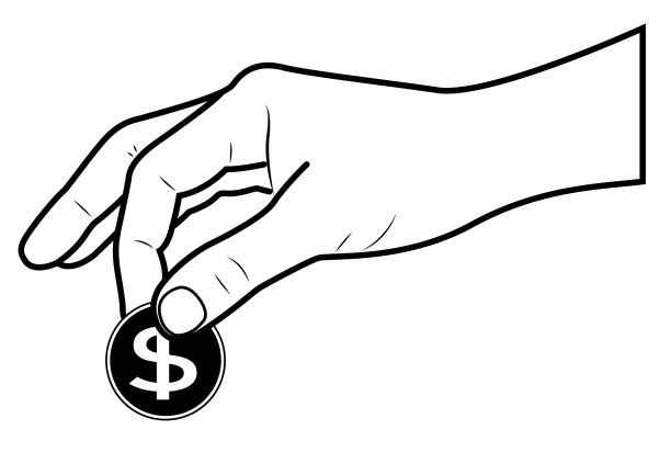 手里拿着硬币图片下载