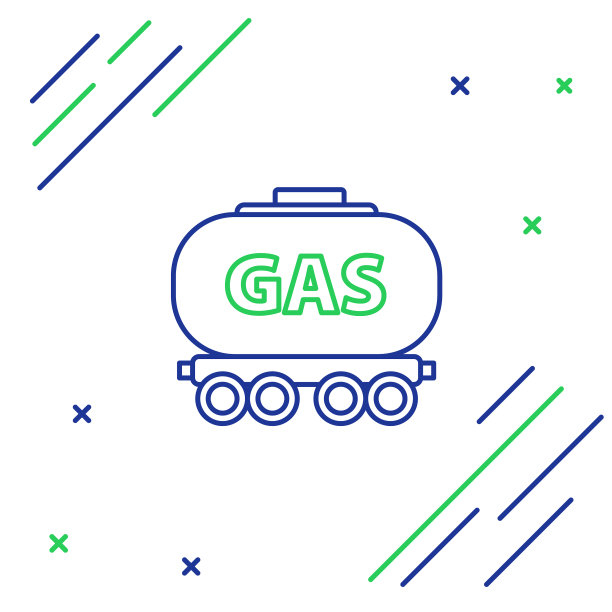 线路煤气铁路水箱图标隔离在白色图片下载