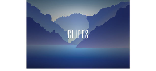 悬崖湖横幅网络背景图片下载