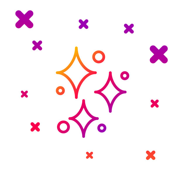 色彩线条闪耀着神奇的光芒图片下载