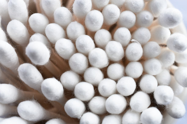 白色棉签特写图片下载