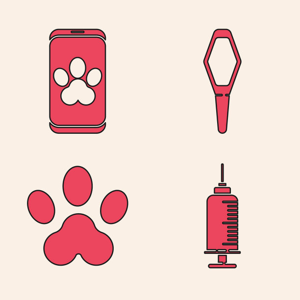 设置注射器与宠物疫苗在线兽医图片下载