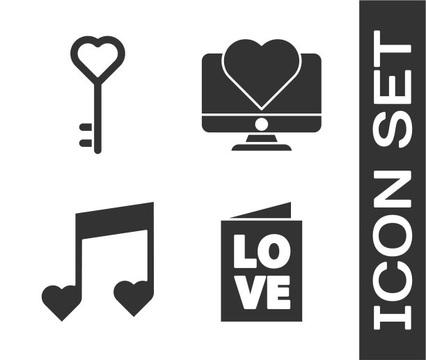 把情人节派对的传单钥匙做成心形图片下载