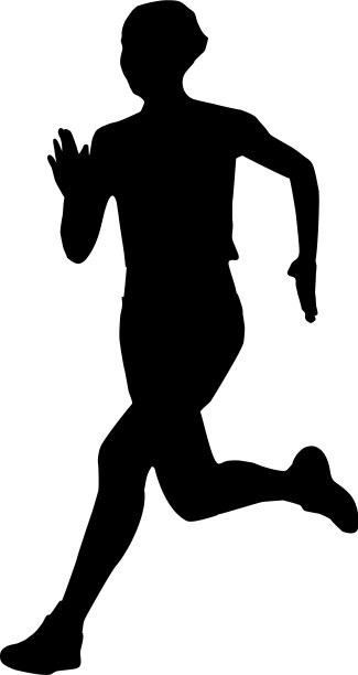 运行女人轮廓图片下载