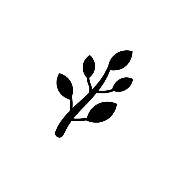 草矢量图标。孤立的作物，植物，分支扁平表情符号，表情符号-向量图片下载