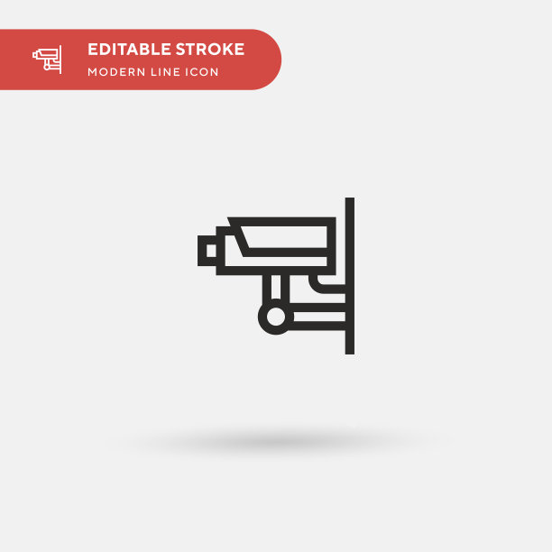 安全摄像头简单图标图片下载