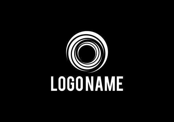 螺旋标志设计抽象圆形漩涡标志图片下载