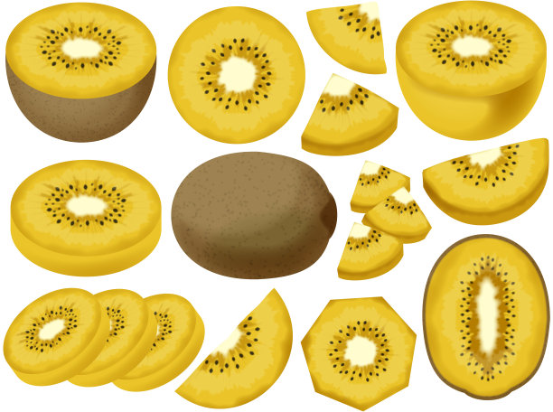 各种黄色猕猴桃图片下载